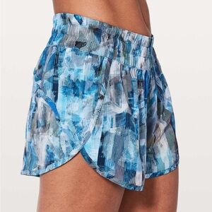 Lululemon Athletica Blue and White Athletic Shorts